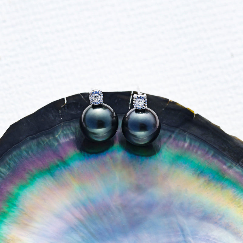 Boucle D'oreille Perle de Tahiti Lisa