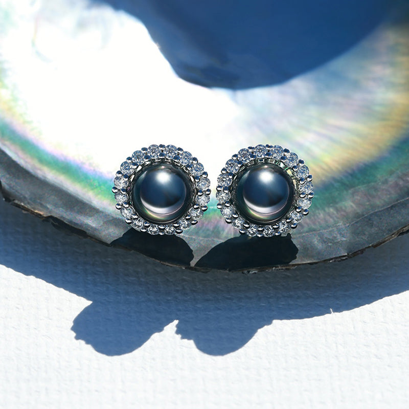 Boucles D'oreilles en Perles de Tahiti