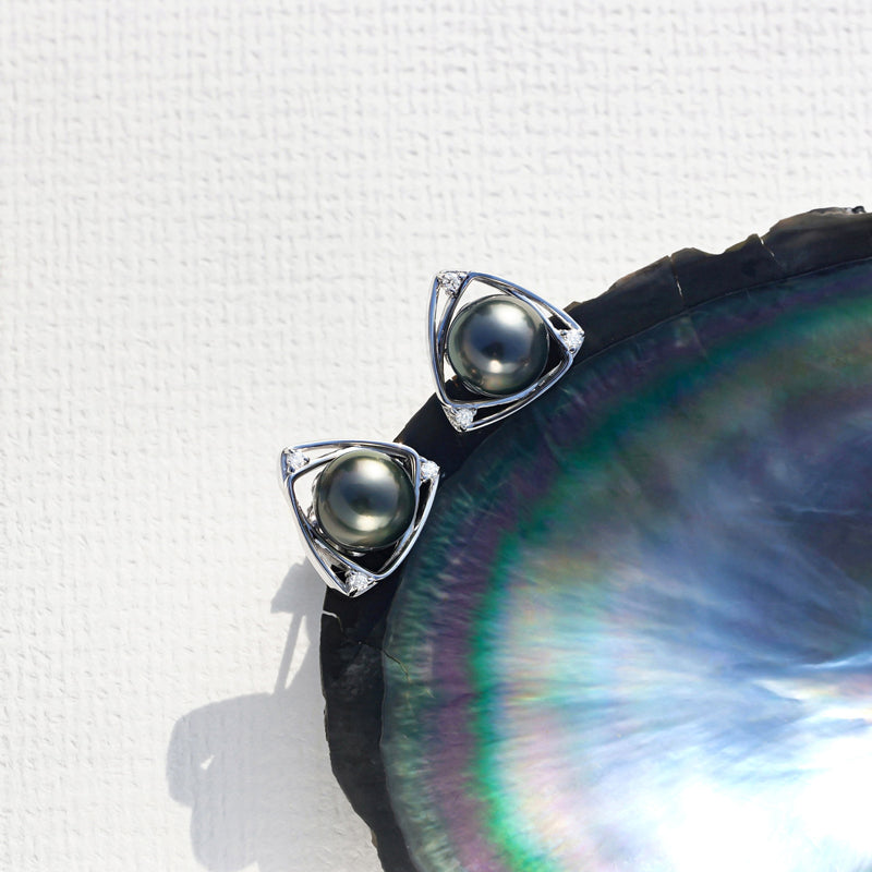 Boucle D'oreille en Perle de Tahiti