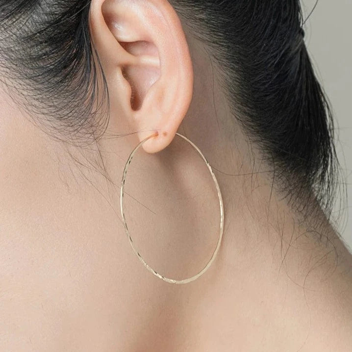 Boucle D'oreille Anneau Or