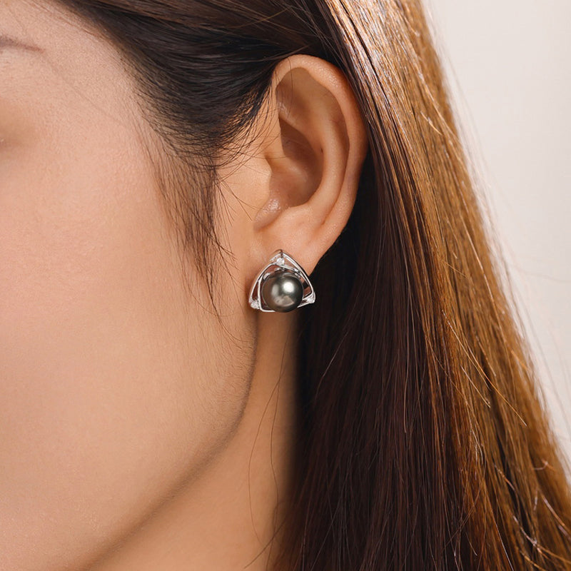 Boucle D'oreille en Perle de Tahiti