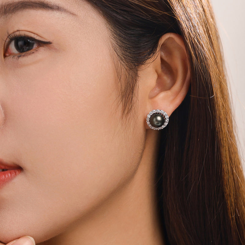 Boucles D'oreilles en Perles de Tahiti