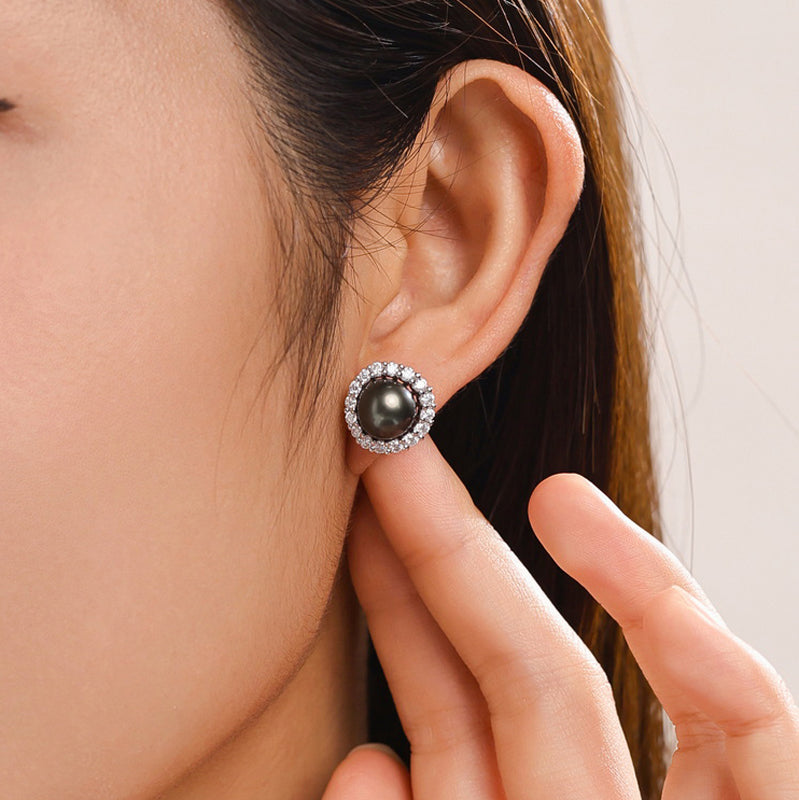 Boucles D'oreilles en Perles de Tahiti