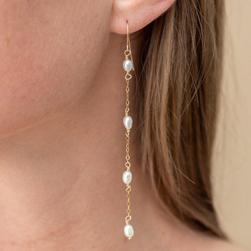 Boucle D'oreille Perle | Boucle D'oreille Perle Pendante