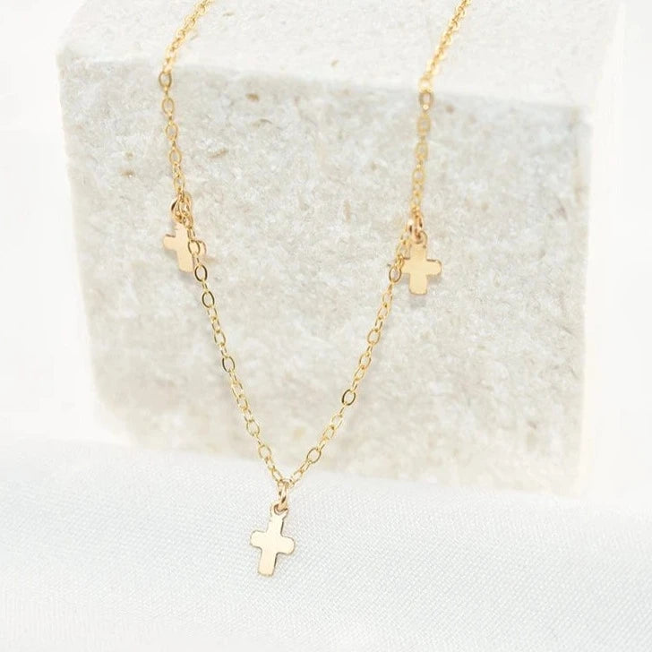 Collier Croix Femme Or