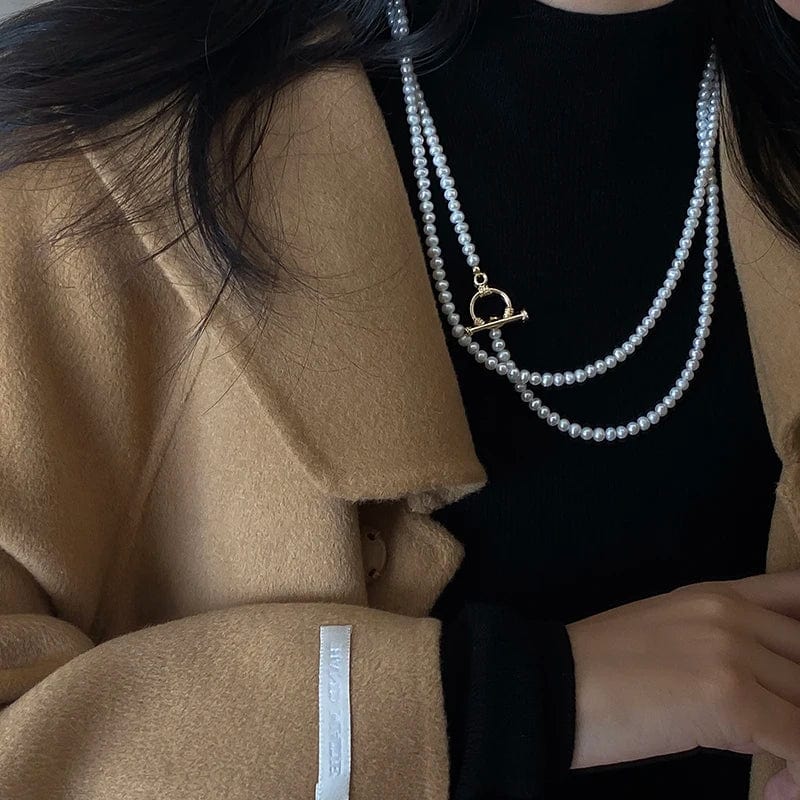 Collier Perle Blanche