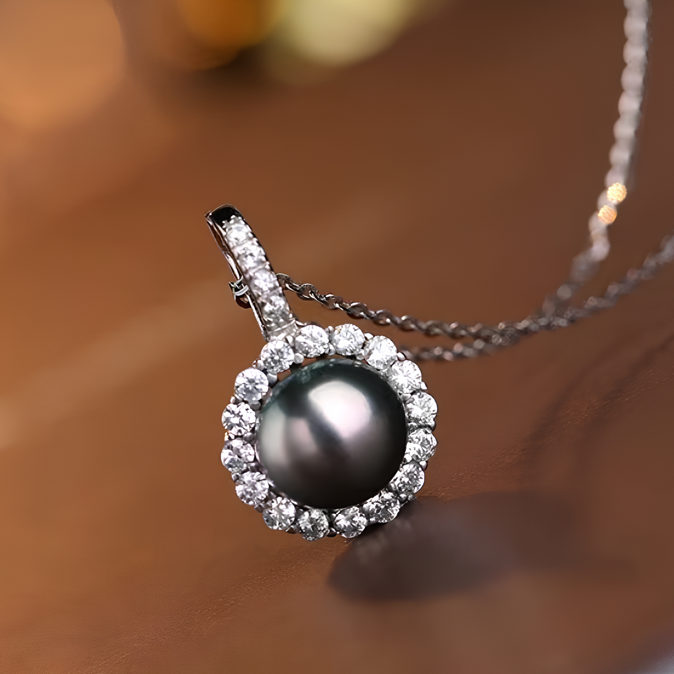 Pendentif Diamant Perle de Tahiti