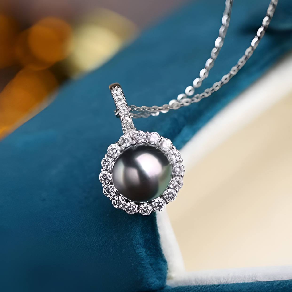 Pendentif Diamant Perle de Tahiti