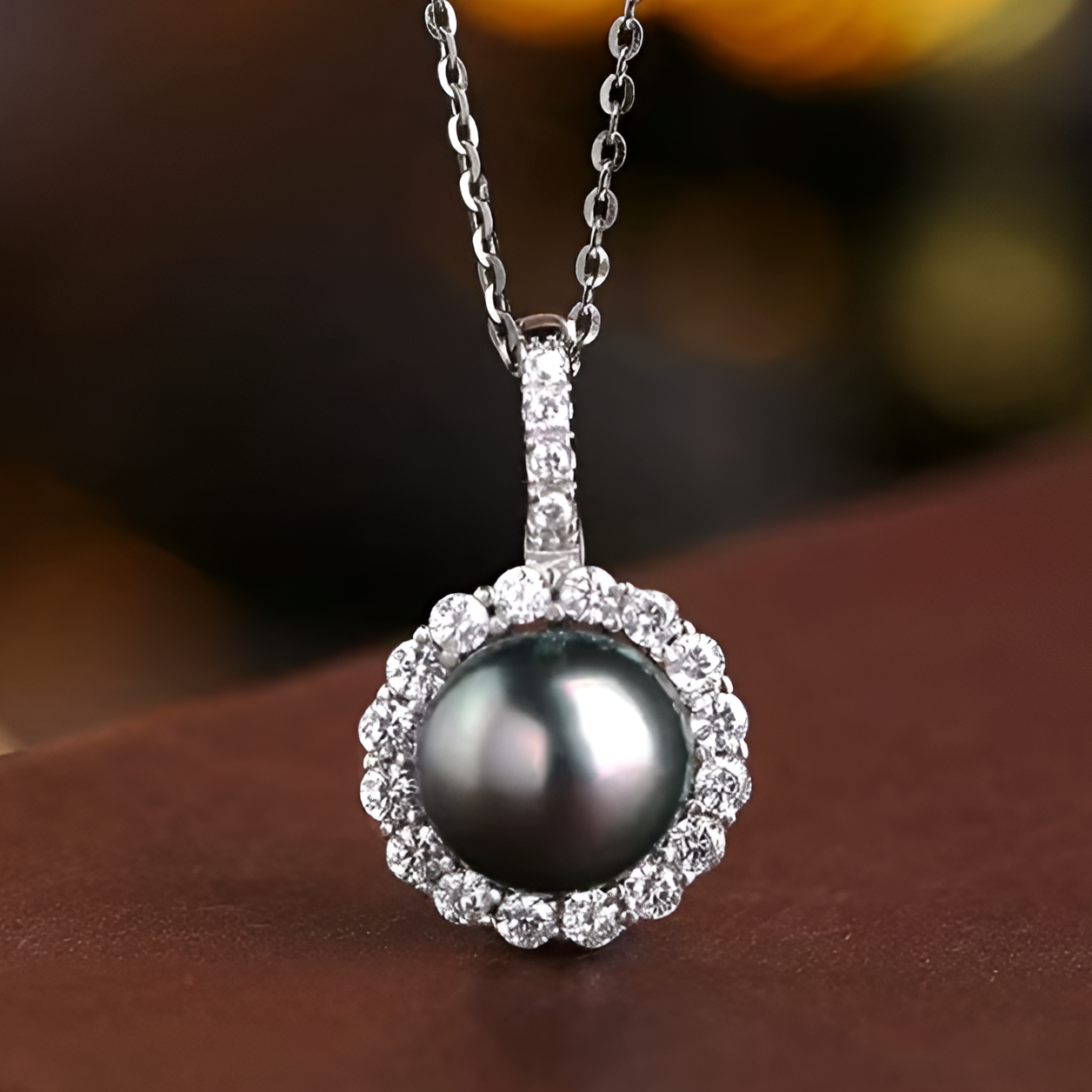 Pendentif Diamant Perle de Tahiti