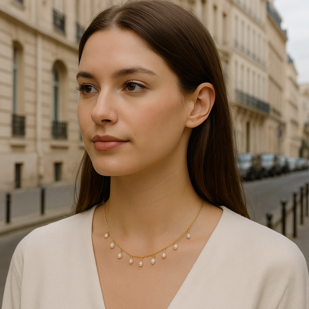 Collier perle de culture