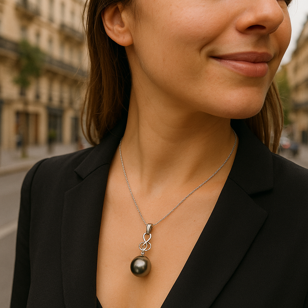 Collier de Perles Noires de Tahiti