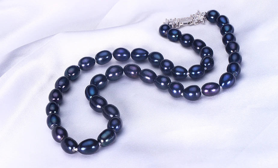 Collier Perle Noire Femme