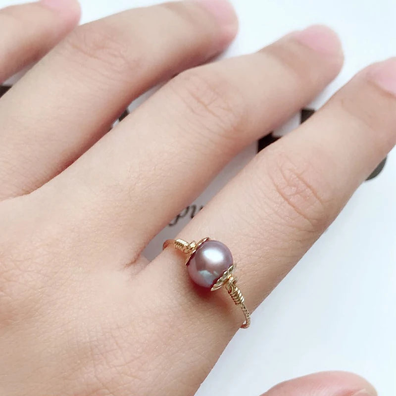 Bague avec Perle de Culture