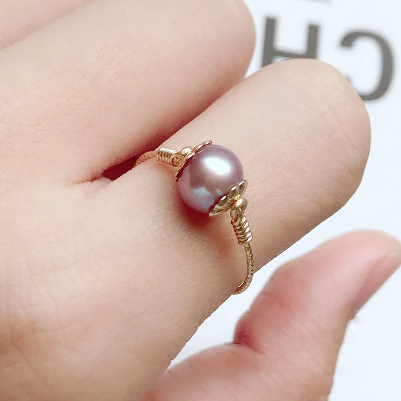 Bague avec Perle de Culture