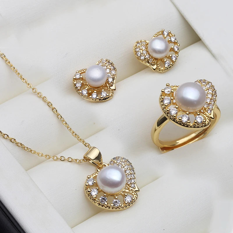 Parure Perle Blanche