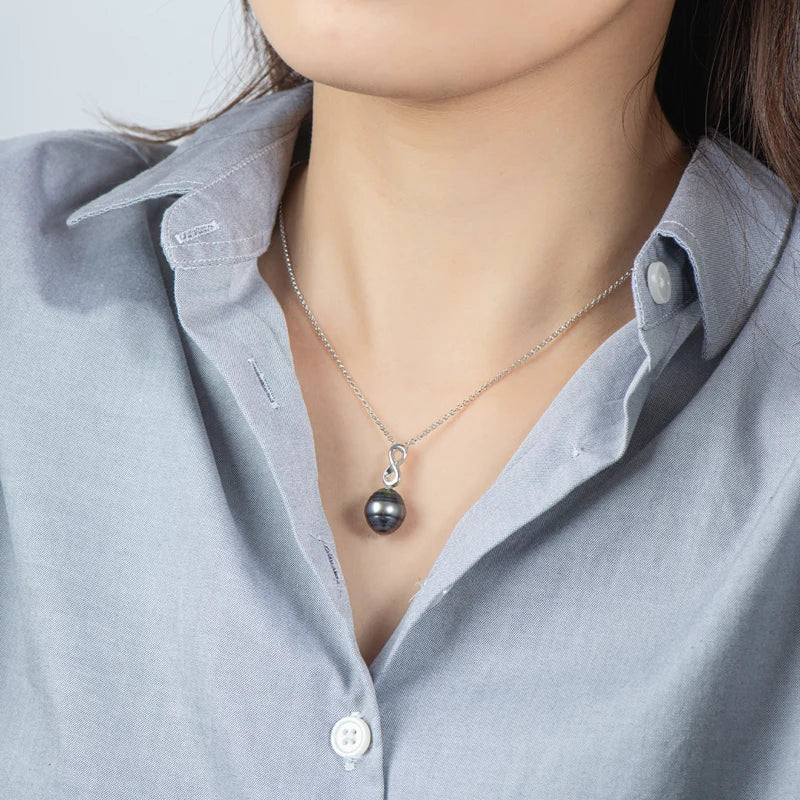 Collier Argent Perle de Tahiti