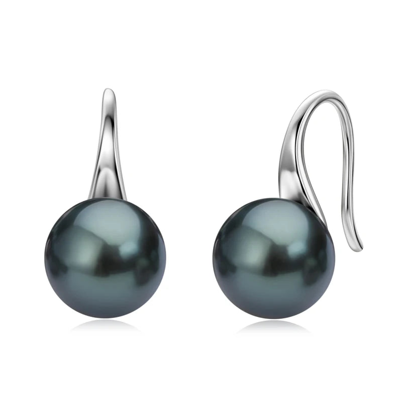 Boucle D'oreille Perle de Tahiti Argent
