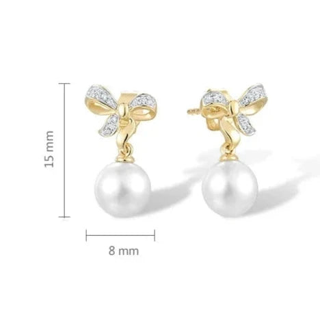 Boucles d'oreilles en Perle de Culture 9K
