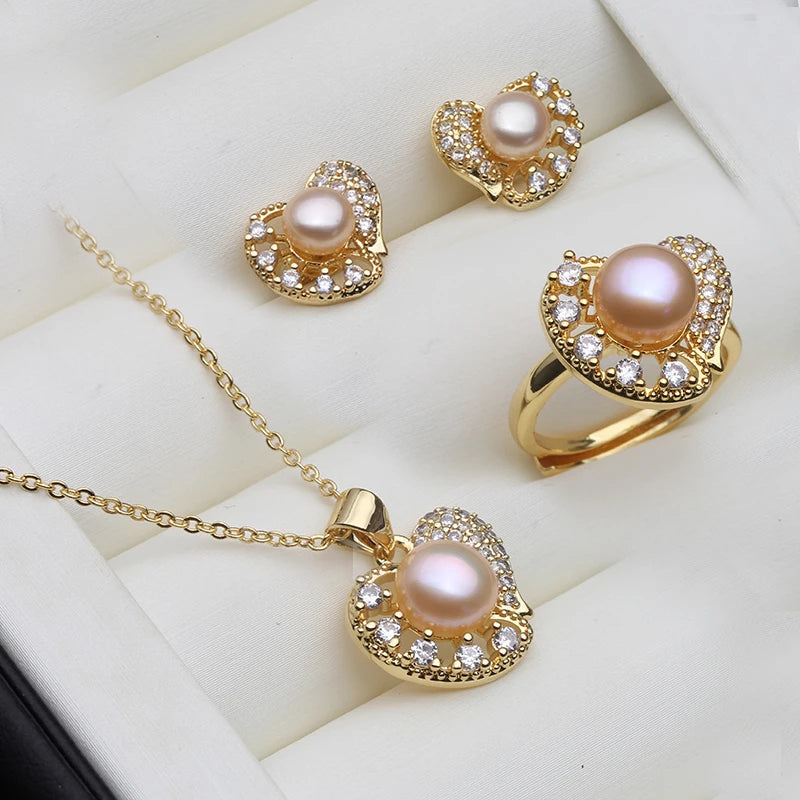 Parure Perle Blanche