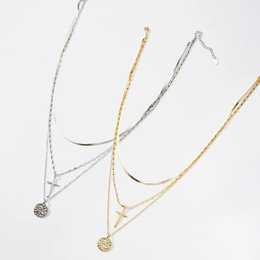 Collier Argent Croix