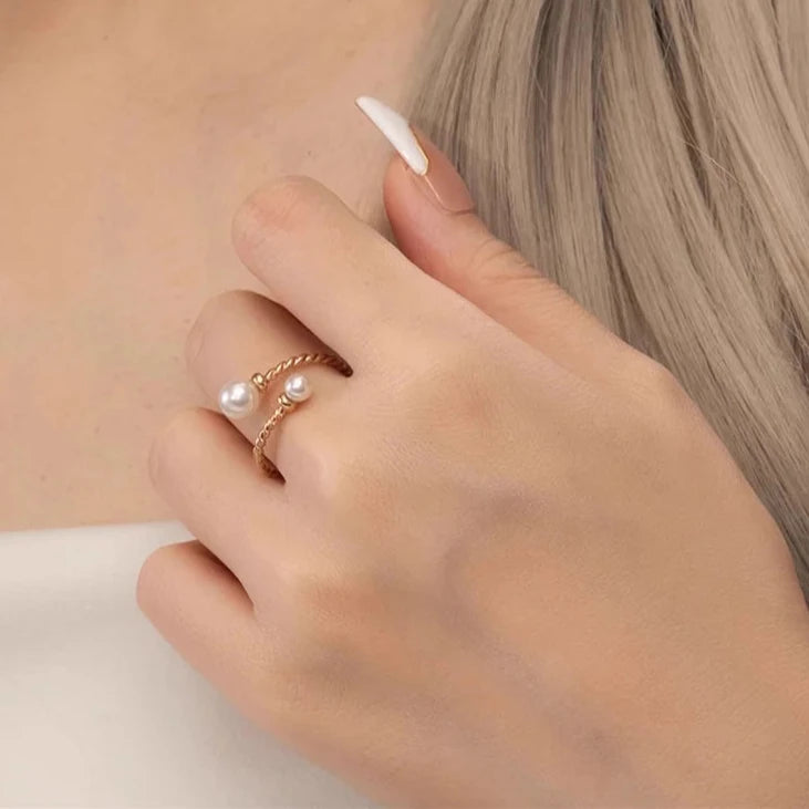 Bague Or Perle de Culture