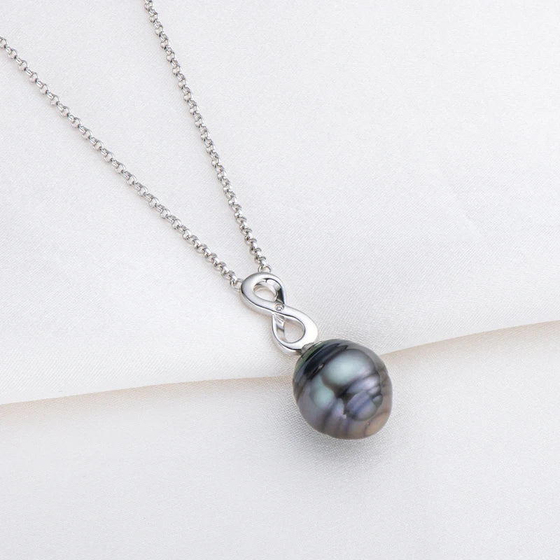 Collier Argent Perle de Tahiti