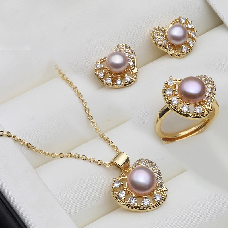 Parure Perle Blanche