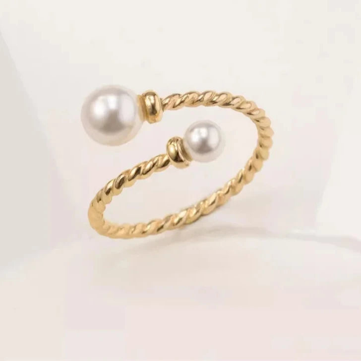 Bague Or Perle de Culture