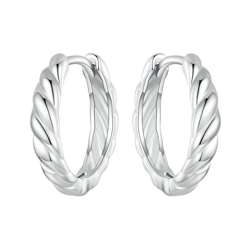 Boucle D'oreille Créole Torsadé