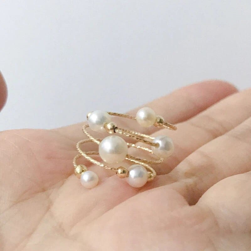 Bague Perle | Bague perle de Culture | Bague Perle Moderne