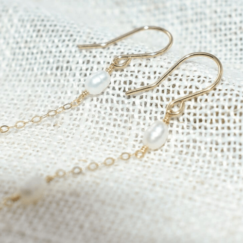 Boucle D'oreille Perle | Boucle D'oreille Perle Pendante