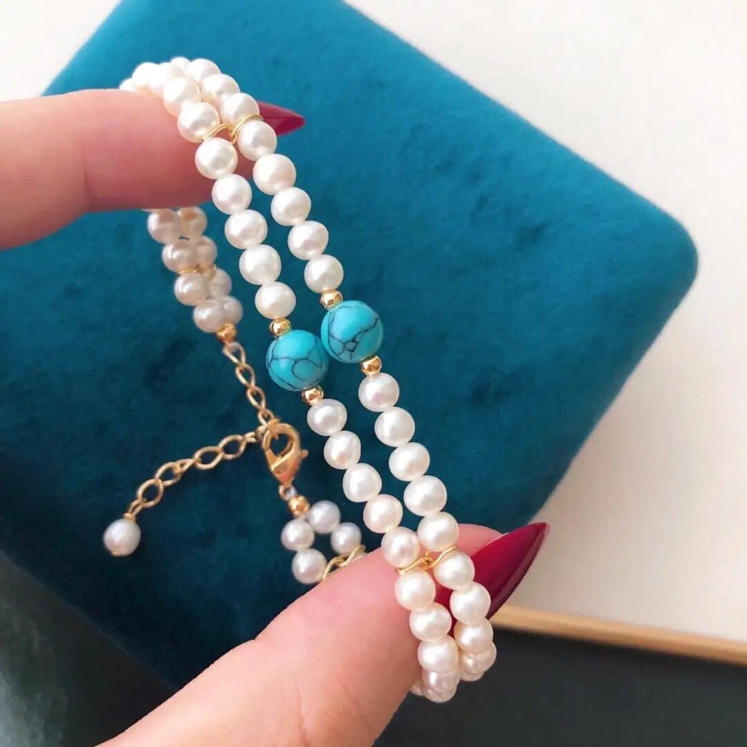 Bracelet Femme Tendance, Bracelet Luxe Femme, Bracelet Femme en Perle