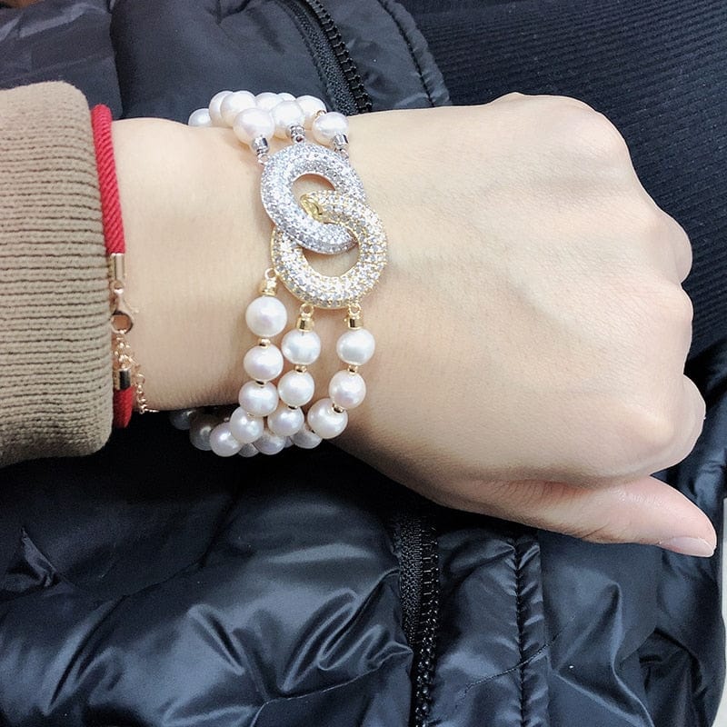 Bracelet Femme Tendance, Bracelet Luxe Femme, Bracelet Femme en Perle