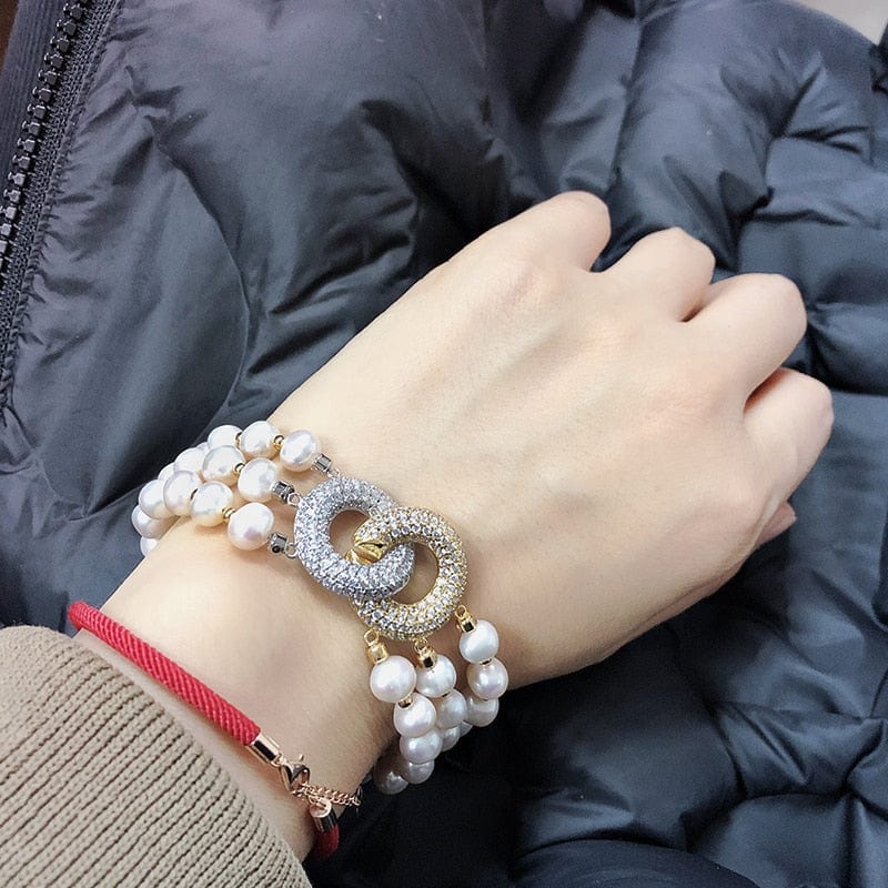 Bracelet Femme Tendance, Bracelet Luxe Femme, Bracelet Femme en Perle
