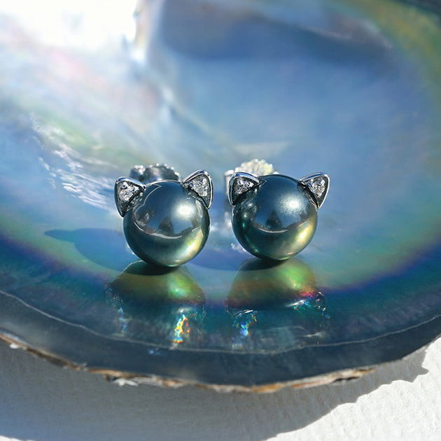 Boucle D'oreille Perle de Tahiti pas Cher