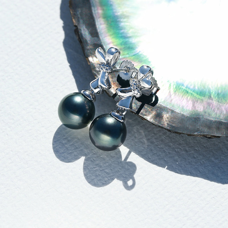 Boucle D'oreille Dormeuse Perle de Tahiti