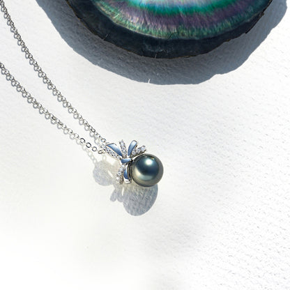 Pendentif Argent Perles Tahiti