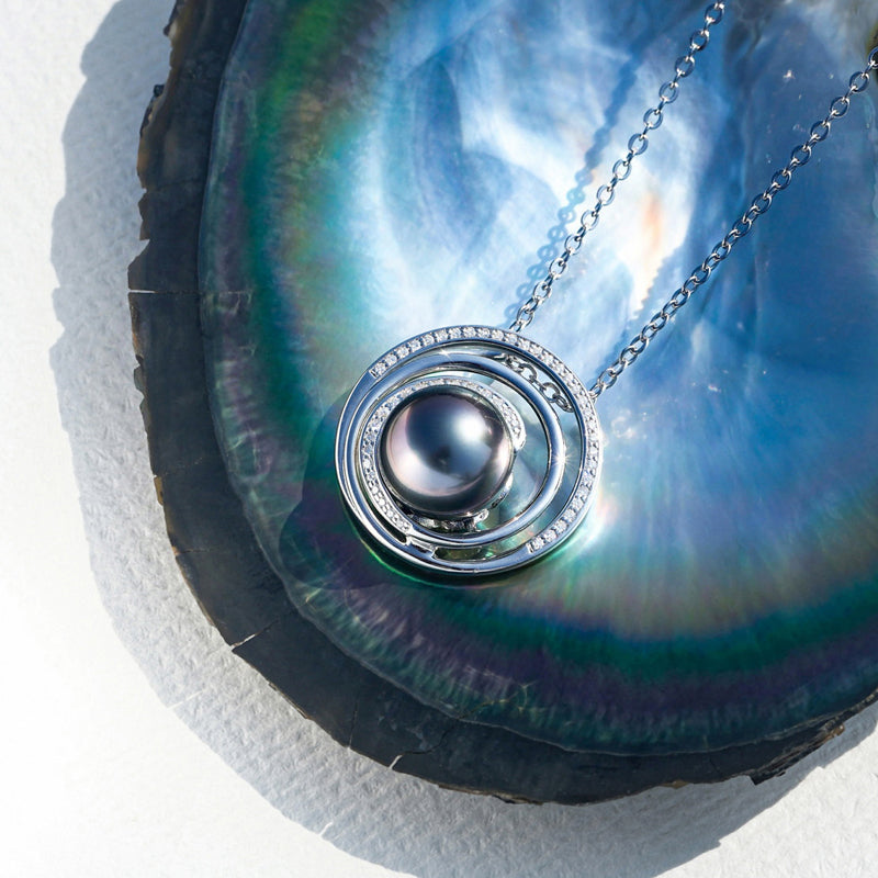 Pendentif Perle de Tahiti Diamant