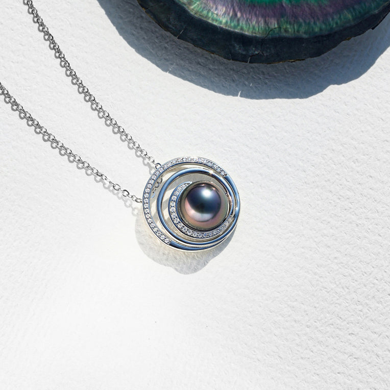 Pendentif Perle de Tahiti Diamant