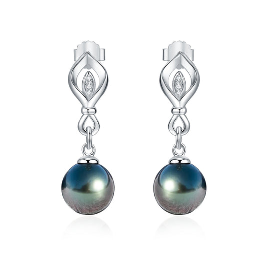 Boucle D'oreille avec Perle de Tahiti