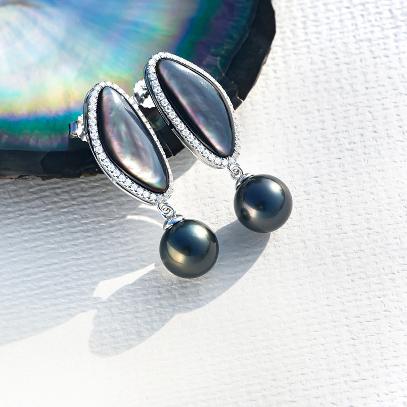 Boucle D'oreille Perle de Culture de Tahiti