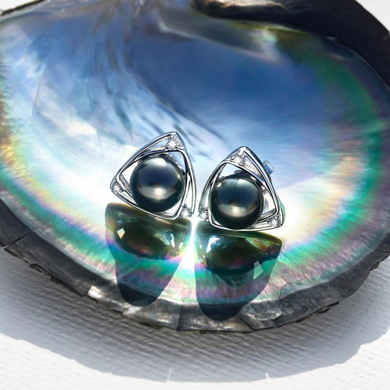 Boucle D'oreille en Perle de Tahiti