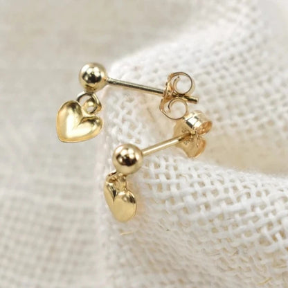 Boucle D'oreille Coeur Histoire D'or
