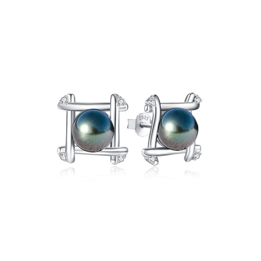 Boucle D'oreille Perle de Tahiti et Diamant