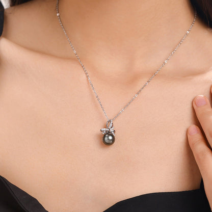Pendentif Argent Perles Tahiti