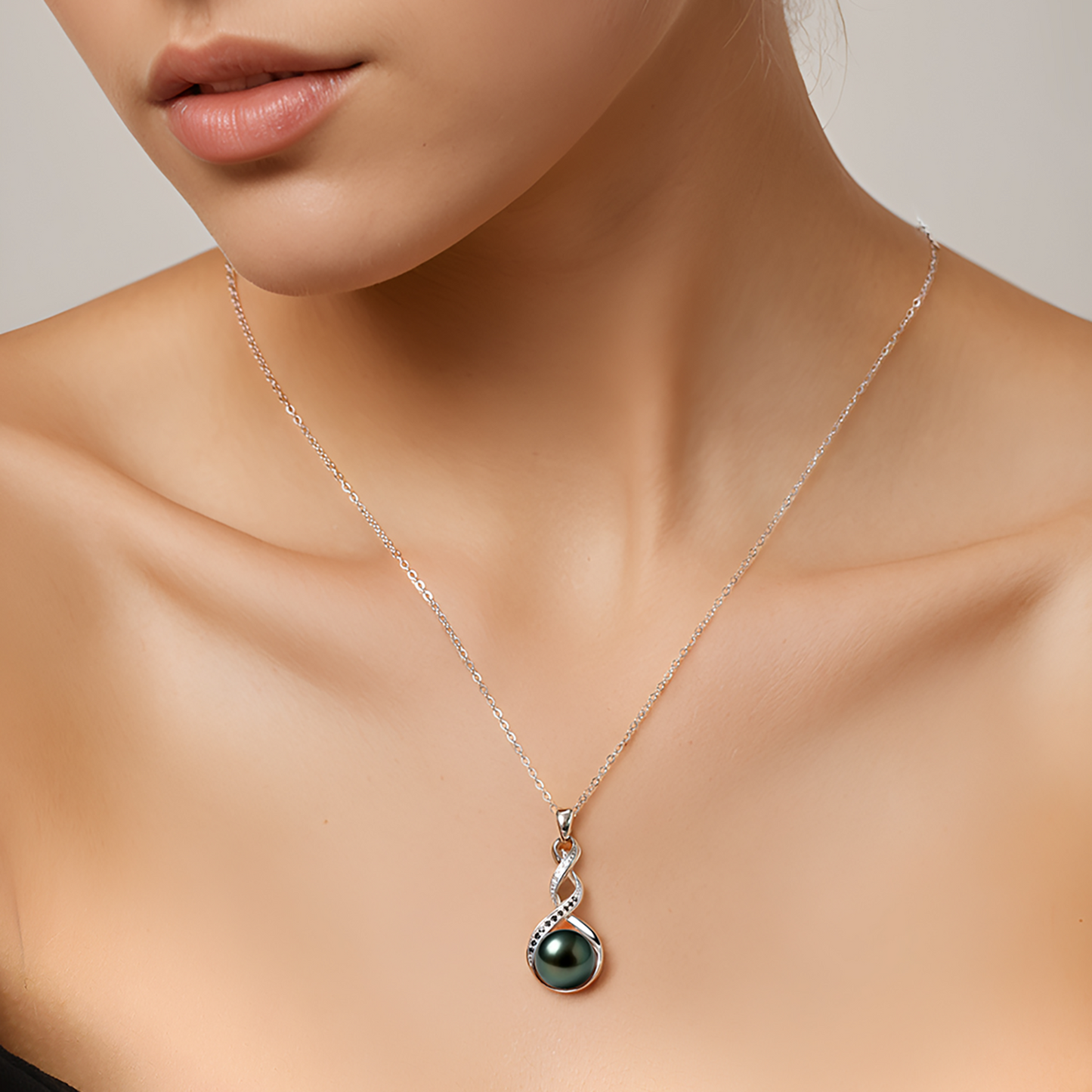 Pendentif Perle de Tahiti Infini