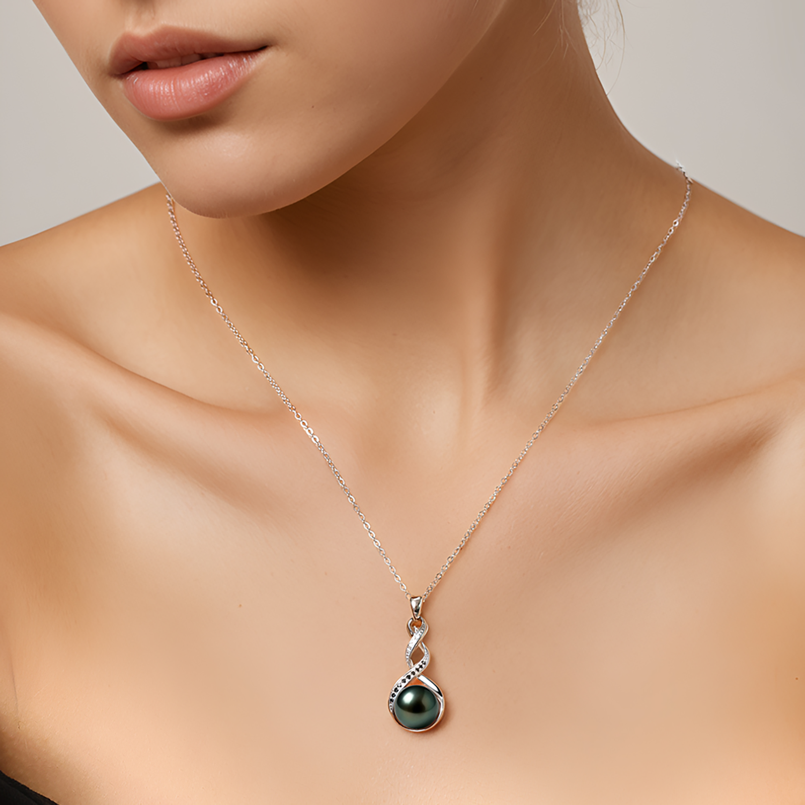 Pendentif Perle de Tahiti Infini
