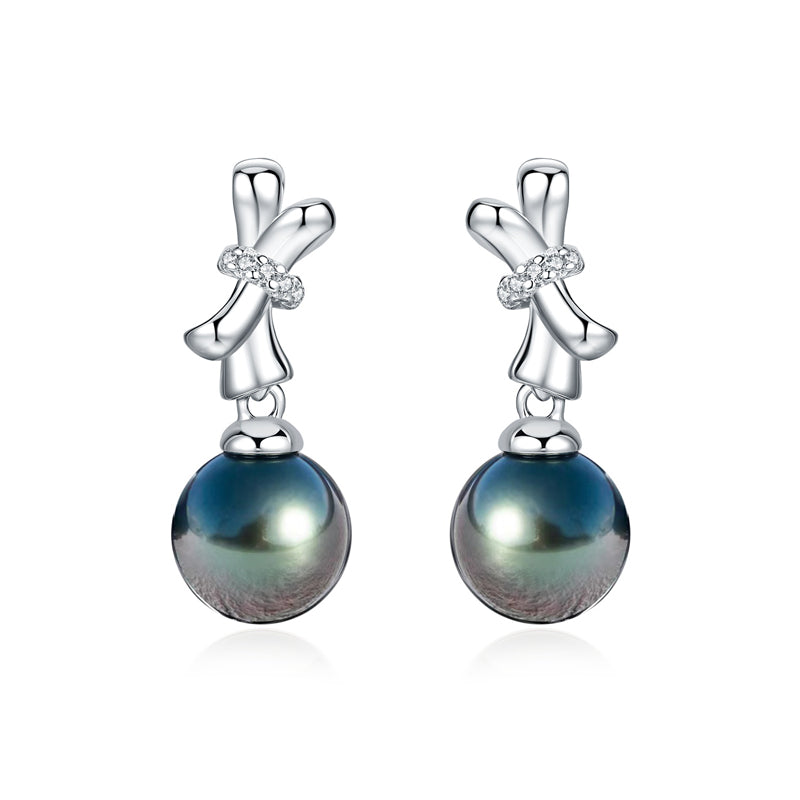 Boucle D'oreille Dormeuse Perle de Tahiti