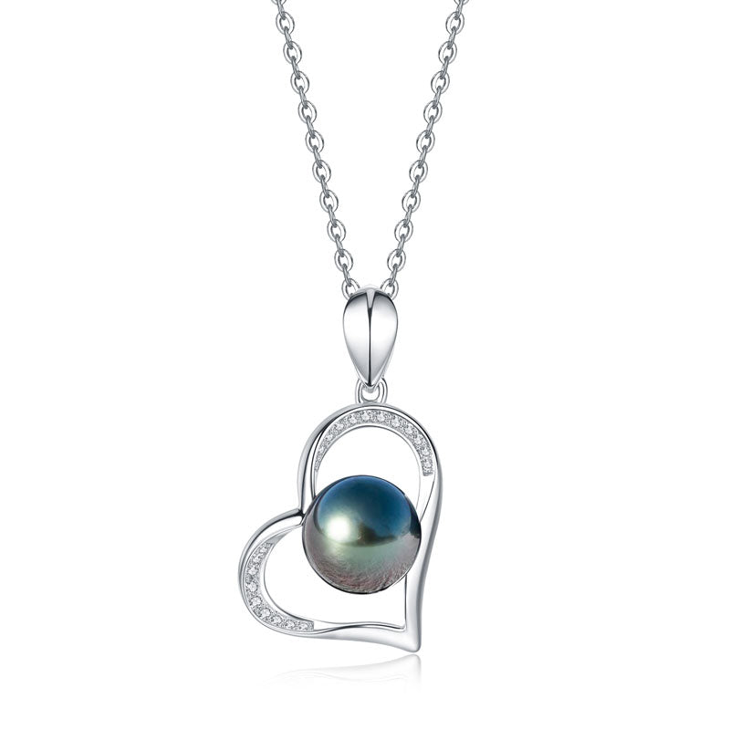 Pendentif Coeur Perle de Tahiti