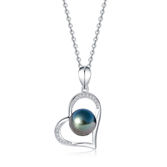 Pendentif Coeur Perle de Tahiti